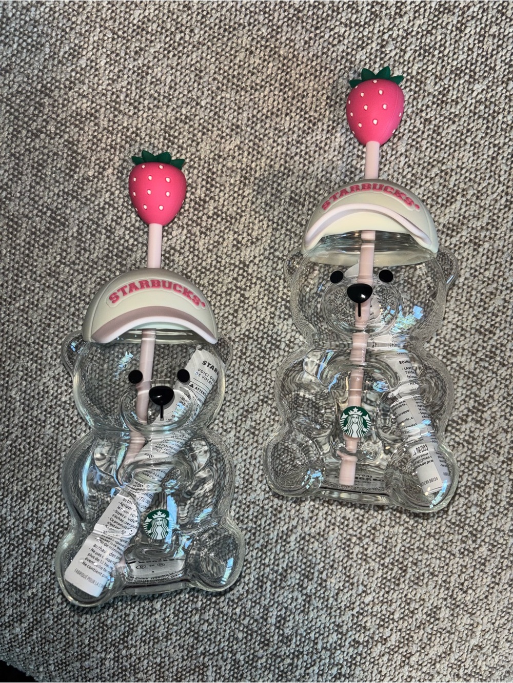 🐻🩷 SET OF 2! Starbucks Pink Bearista Cups - Picture 3 of 3